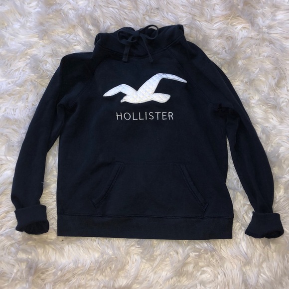 Tops - Dark Blue Hollister Hoodie Size Small